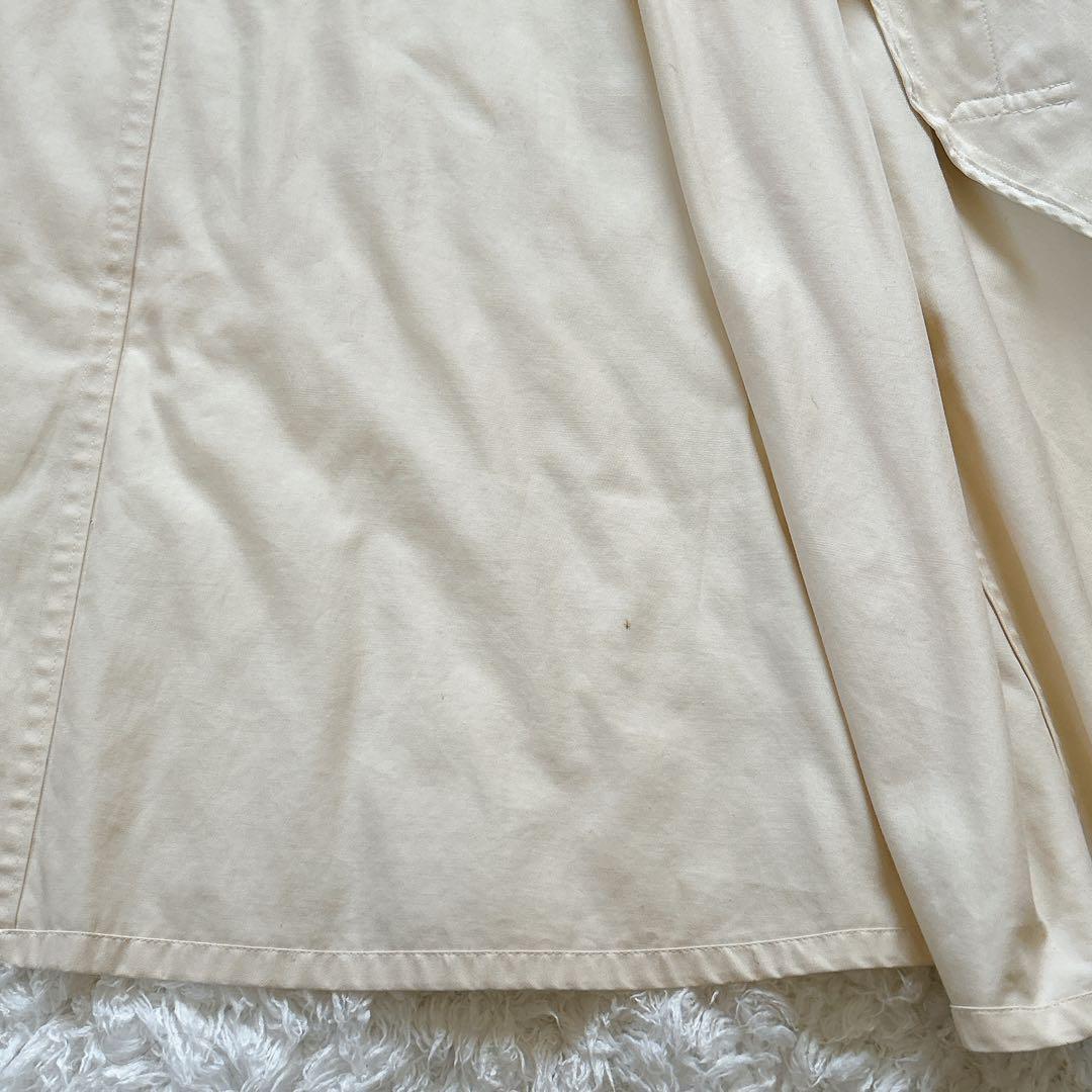 希少 バーバリー ステンカラーコート 金ボタン アーカイブ刺繍 ノバチェック M