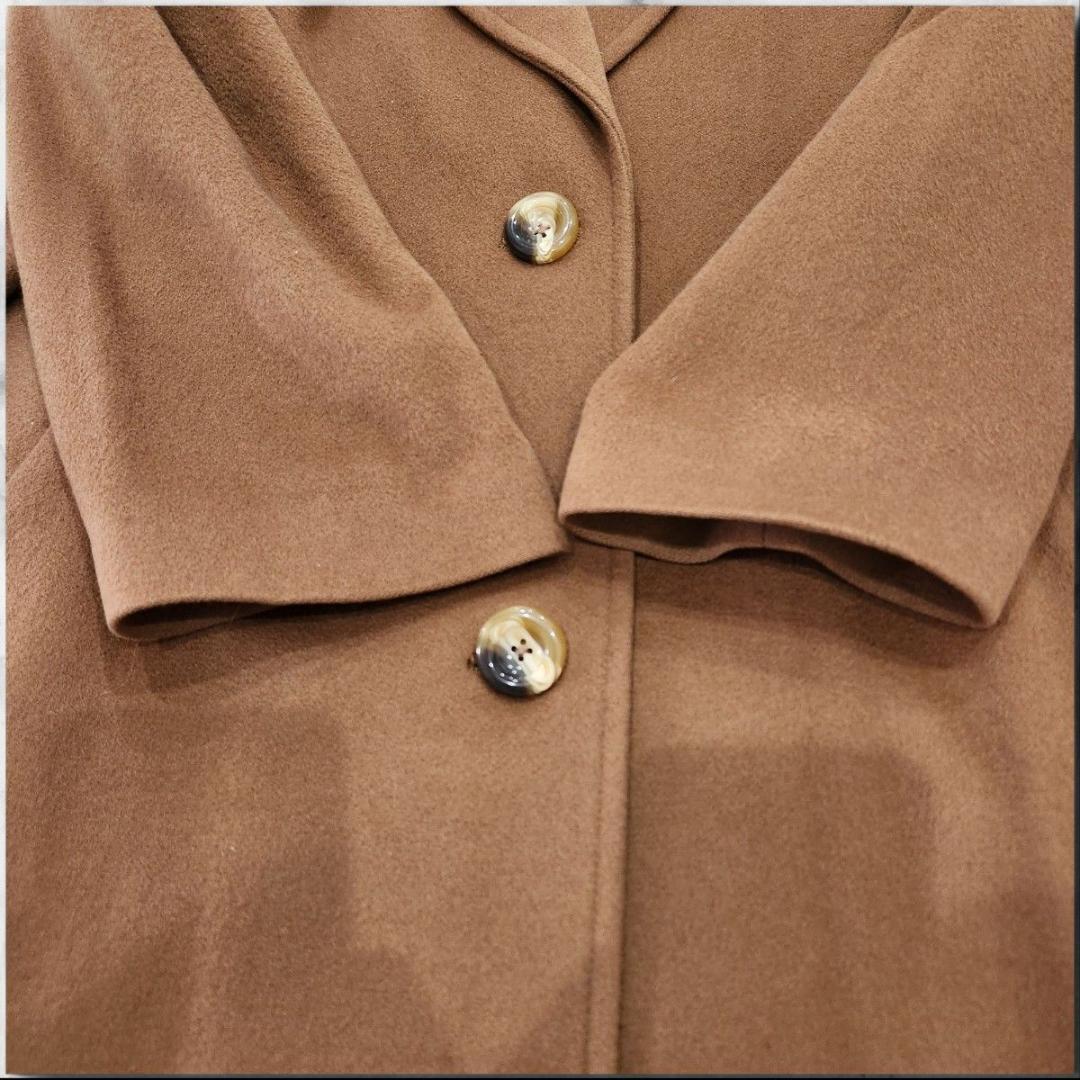 カシミヤ100% チェスターコート 3XL キャメル ロング丈 オーバーサイズ