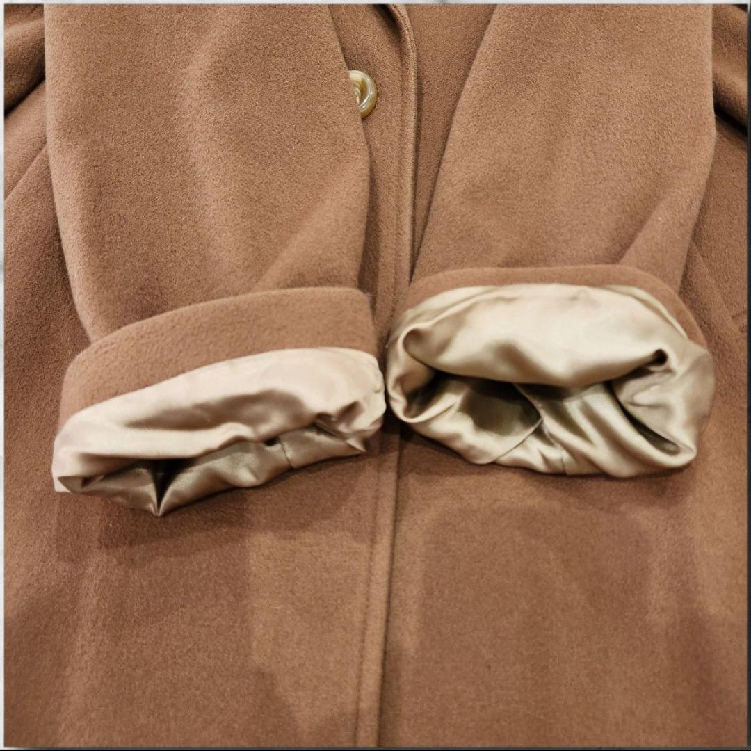 カシミヤ100% チェスターコート 3XL キャメル ロング丈 オーバーサイズ