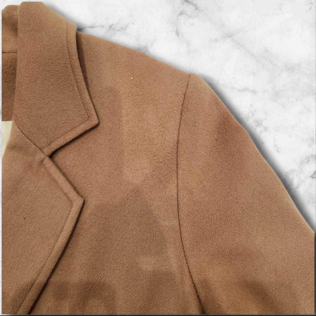 カシミヤ100% チェスターコート 3XL キャメル ロング丈 オーバーサイズ