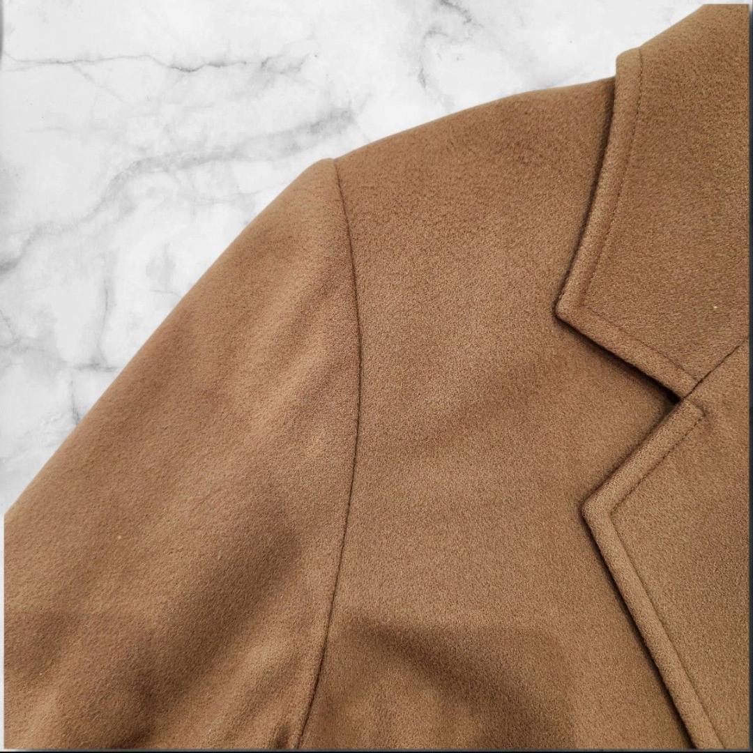 カシミヤ100% チェスターコート 3XL キャメル ロング丈 オーバーサイズ
