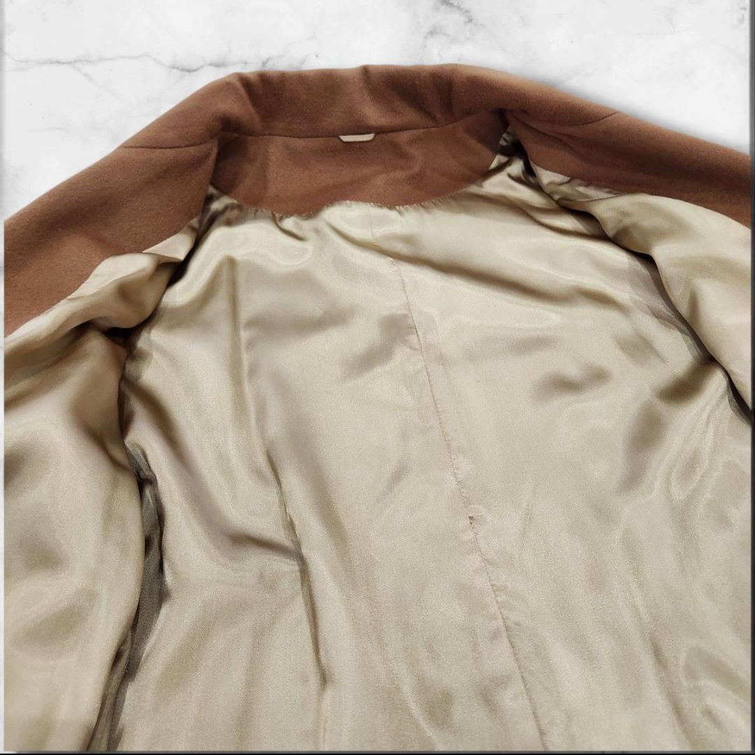 カシミヤ100% チェスターコート 3XL キャメル ロング丈 オーバーサイズ