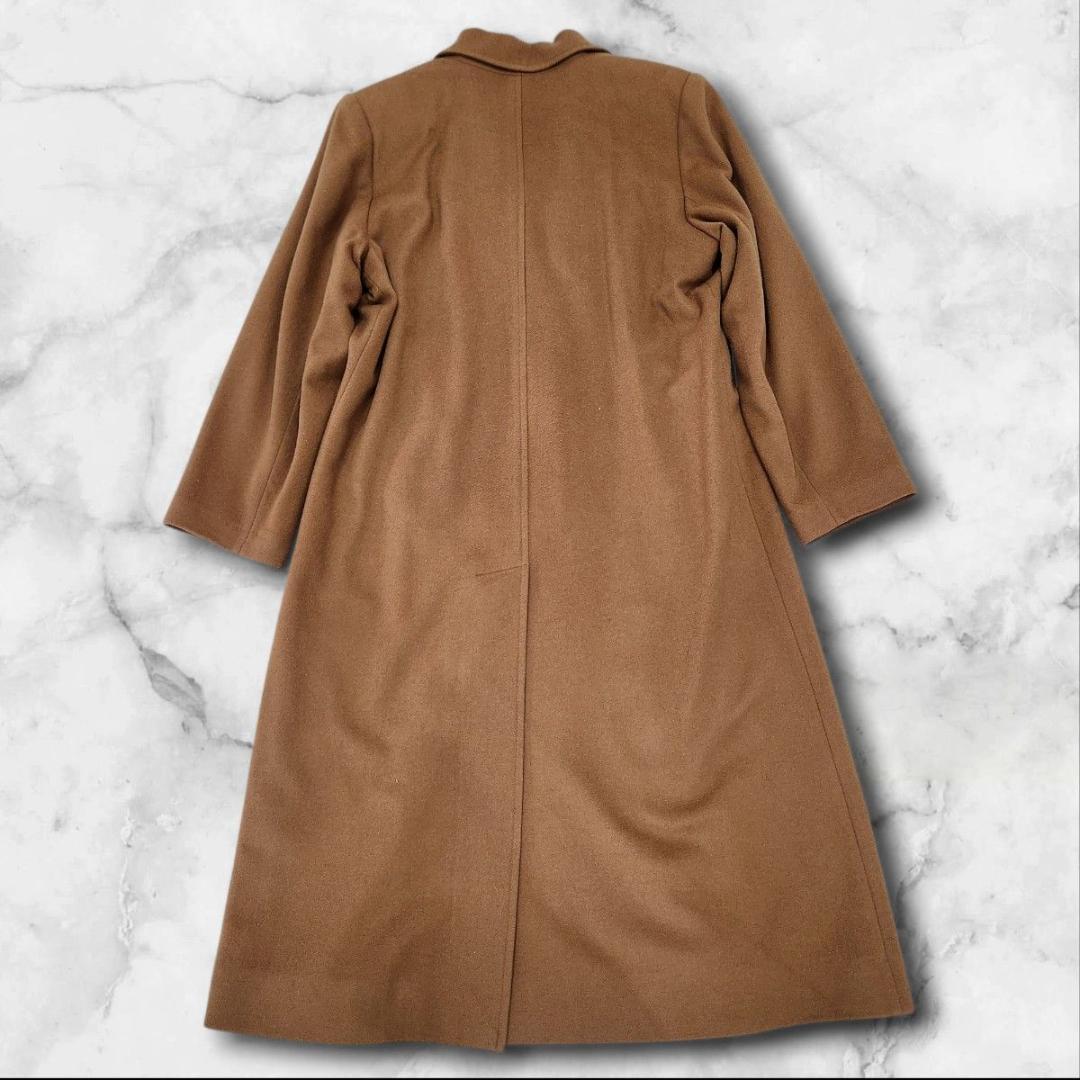カシミヤ100% チェスターコート 3XL キャメル ロング丈 オーバーサイズ