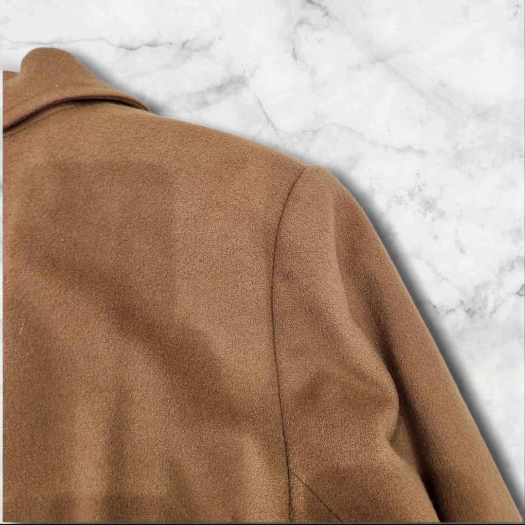 カシミヤ100% チェスターコート 3XL キャメル ロング丈 オーバーサイズ