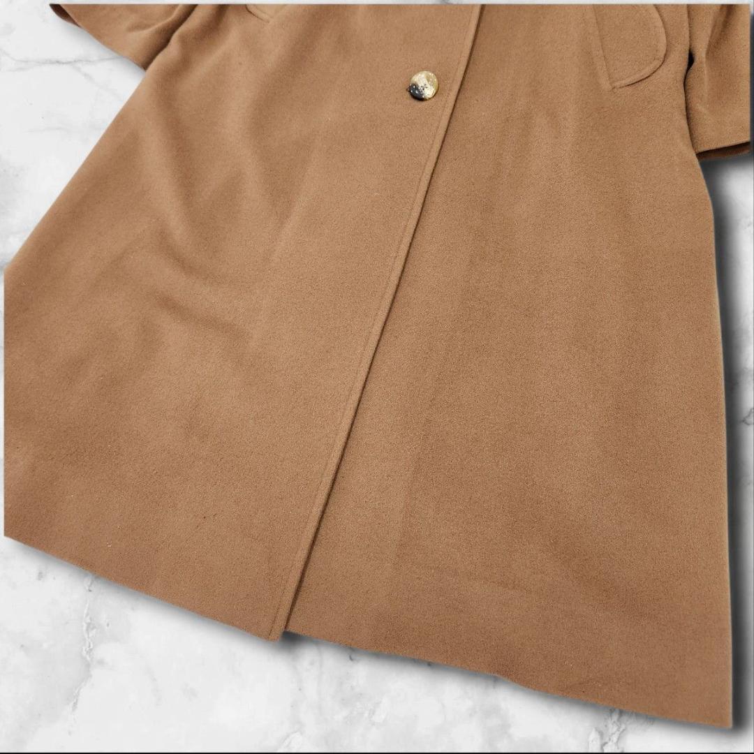カシミヤ100% チェスターコート 3XL キャメル ロング丈 オーバーサイズ