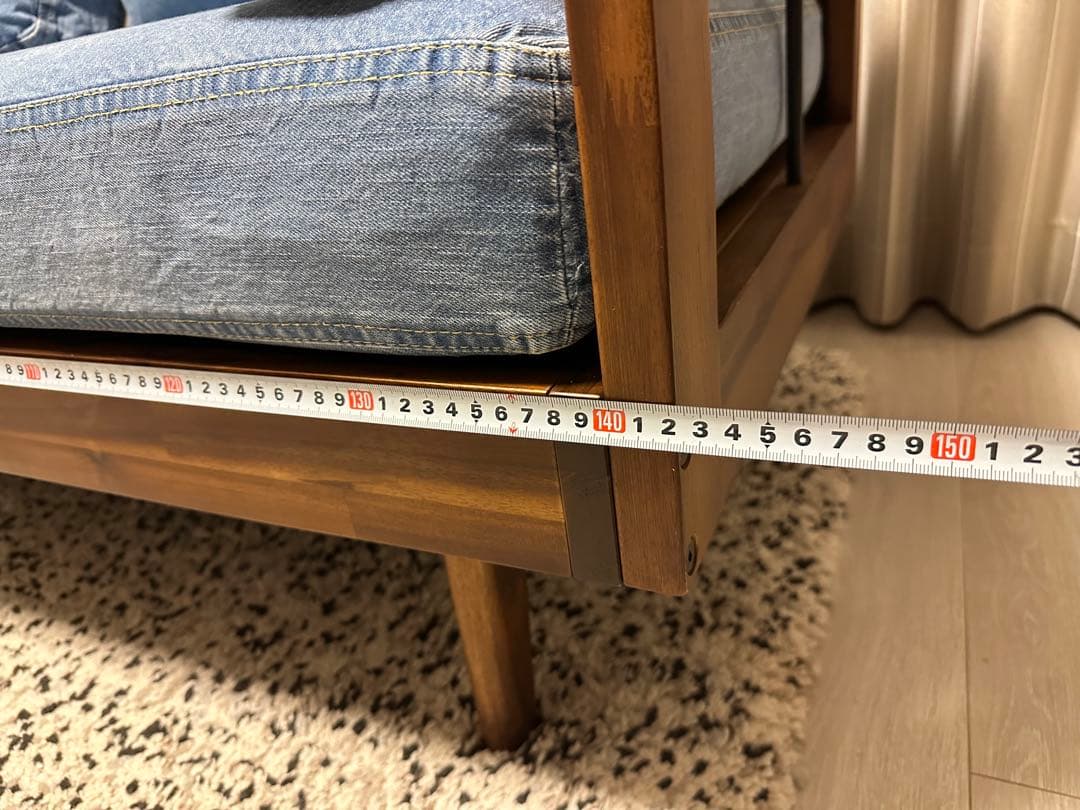 【わことも】unico SWELLA ベンチアーム ソファ