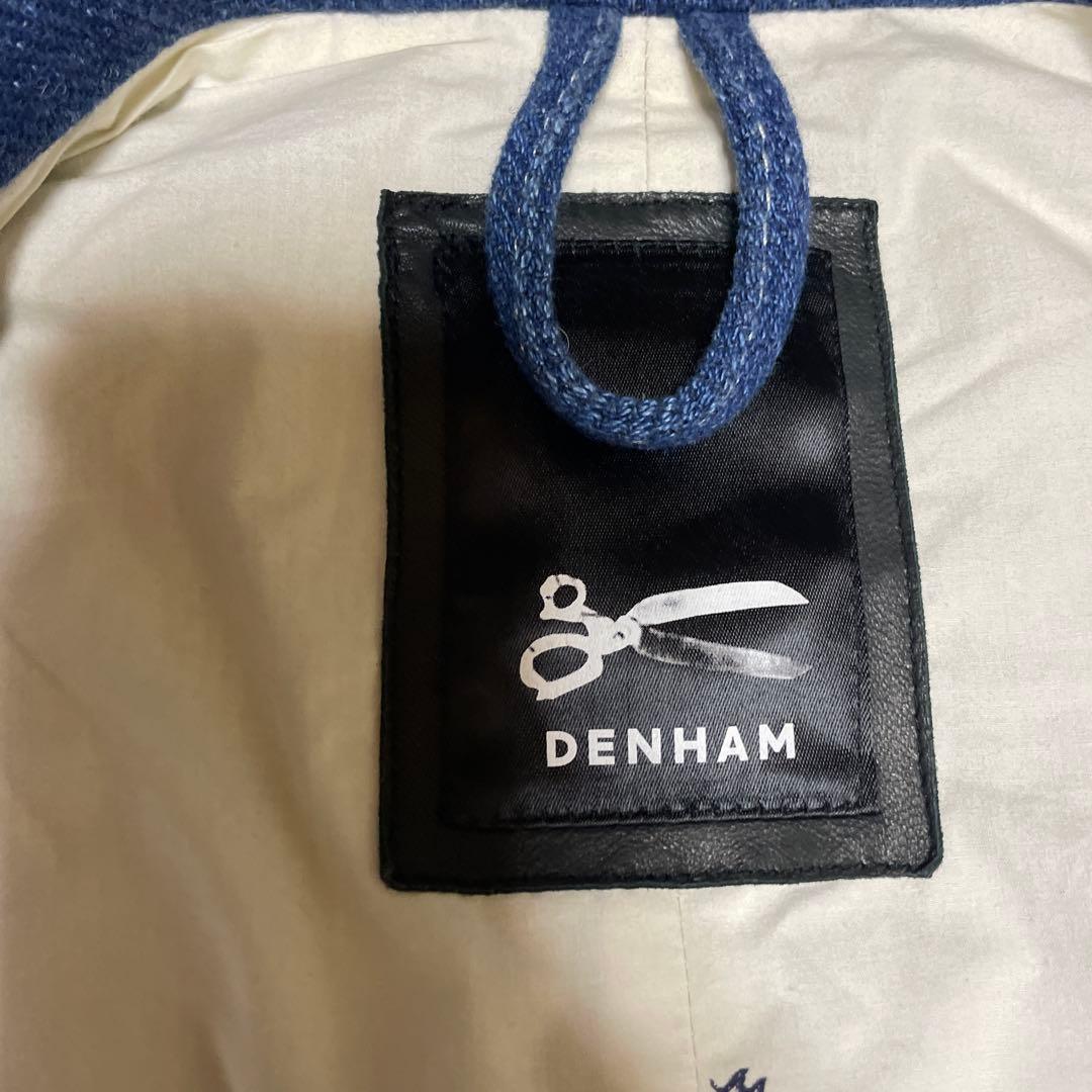 DENHAM 藍染　チェスターコート　Ｍ　デニム　テーラードジャケット　メンズ