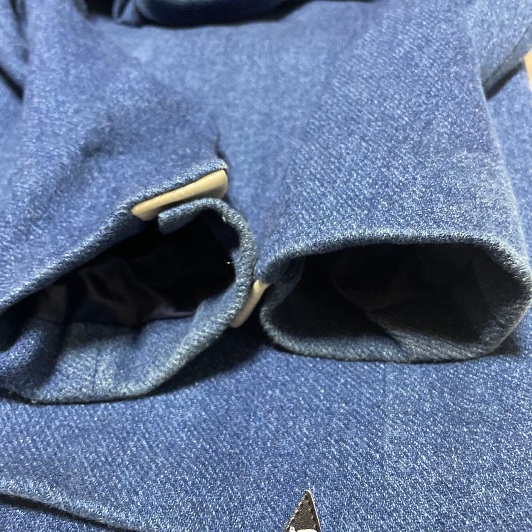 DENHAM 藍染　チェスターコート　Ｍ　デニム　テーラードジャケット　メンズ