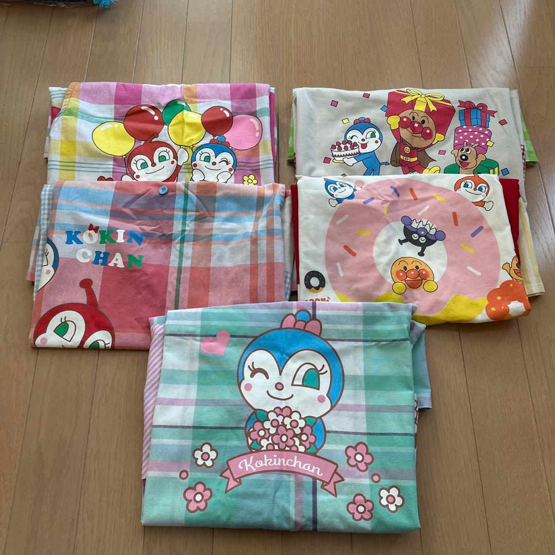 保育士　エプロン　アンパンマン コキンちゃん　ドキンちゃん　まとめ売り