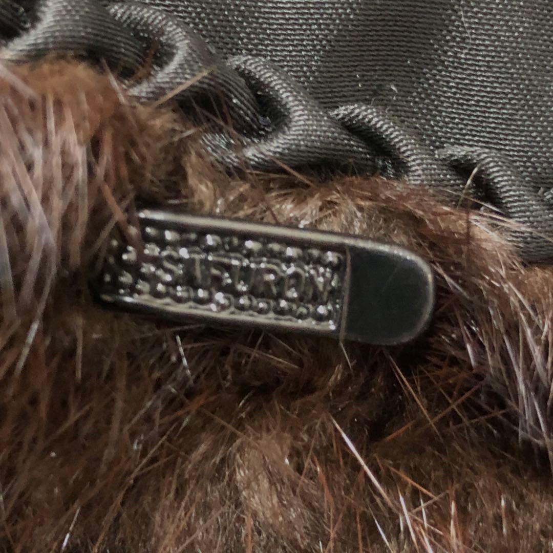 【希少】SAFURON サフロン　毛皮　ファーコート　ロングコート こげ茶