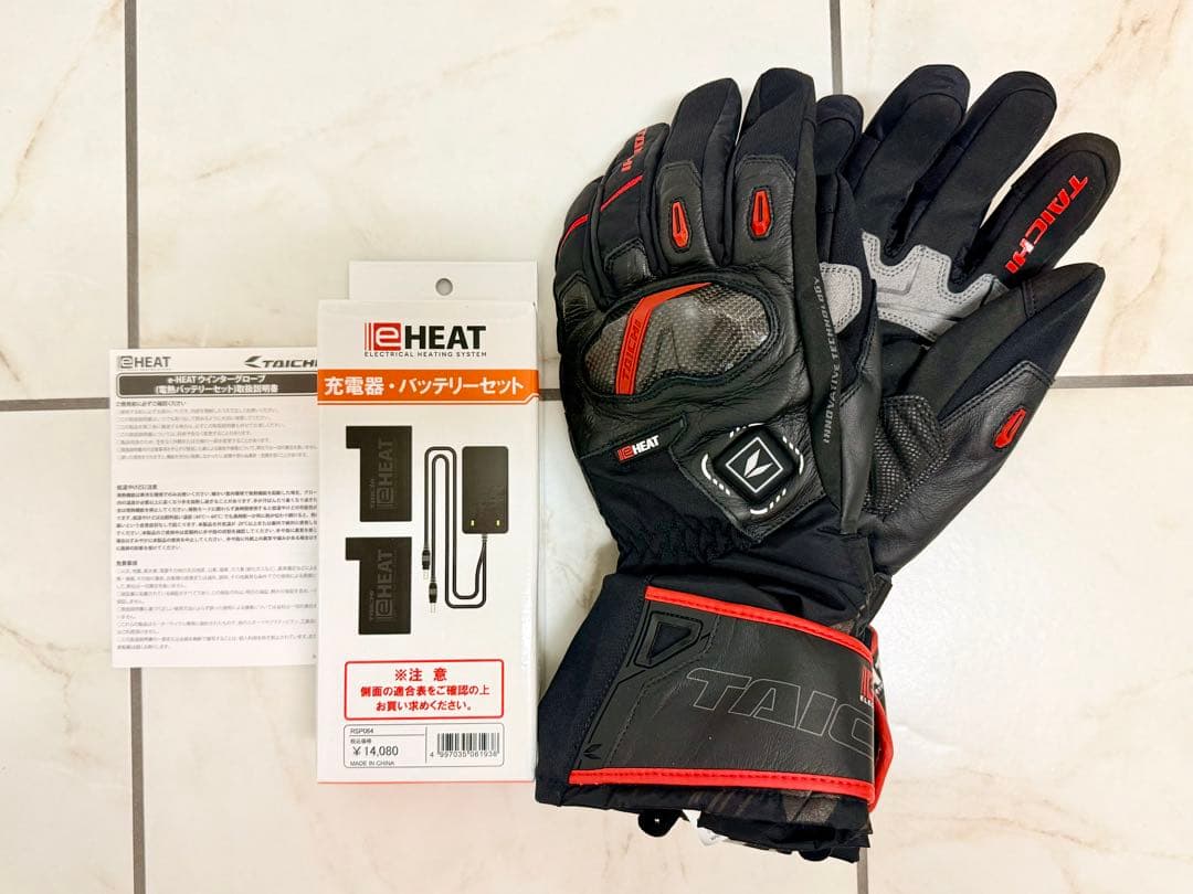 新品未使用品 TAICHI eHEAT 電熱グローブ バッテリーセット