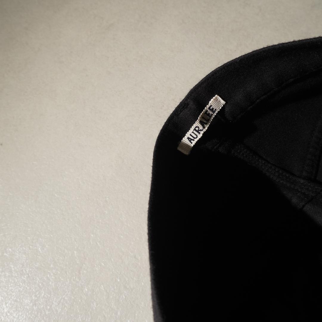 AURALEE シングルノータックスラックスパンツ 黒/AZ89