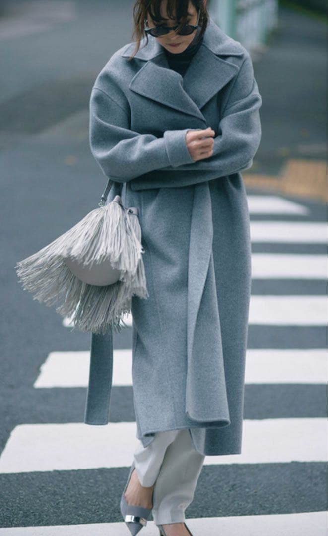 NORC ウール ローブロングコート/ドゥロワーブラミンクプランCドゥーズィエム