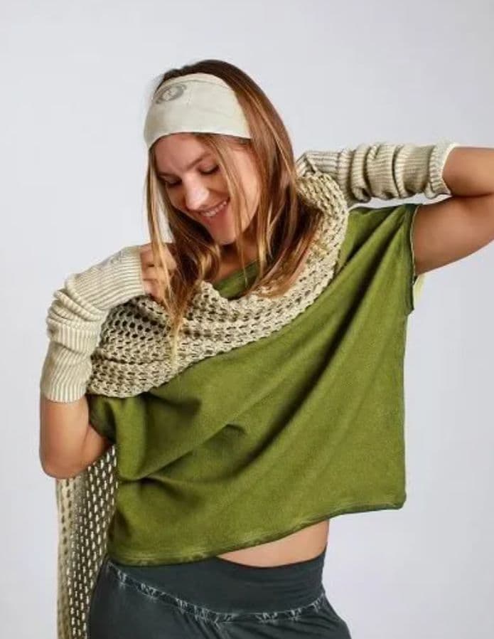 SALSATIONウェア Over Size French Terry Top