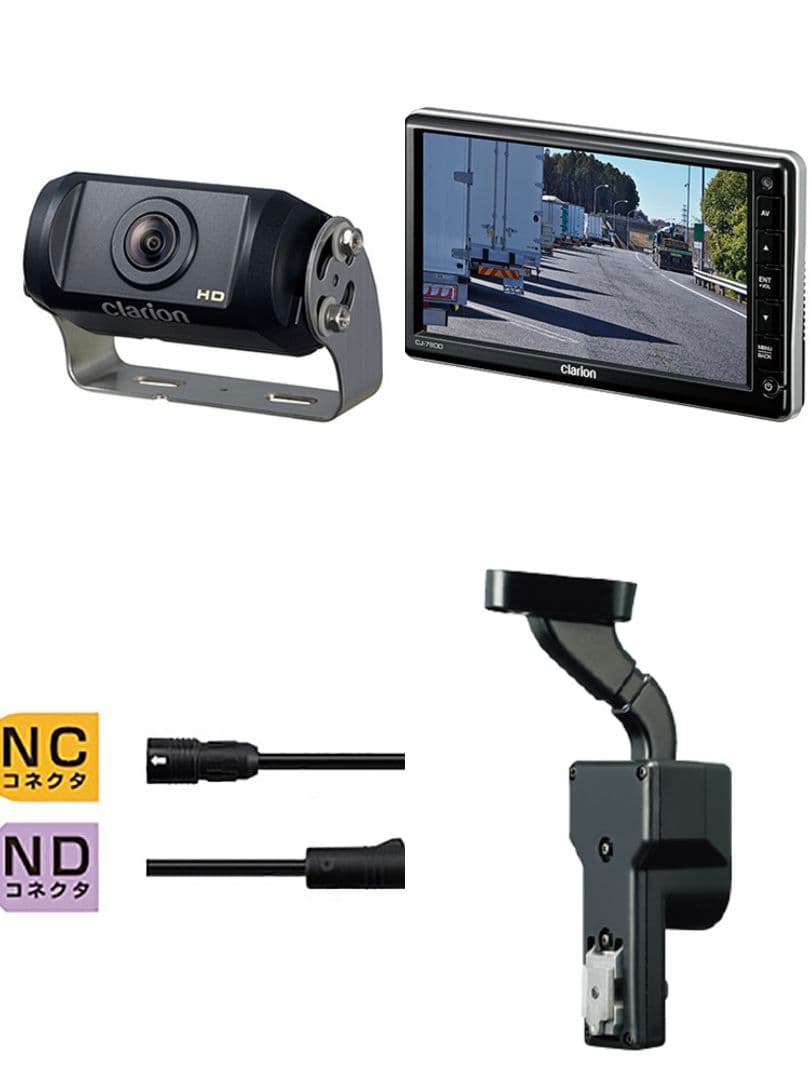 【新品】clarion バックカメラ+モニター CR8600 CJ7800