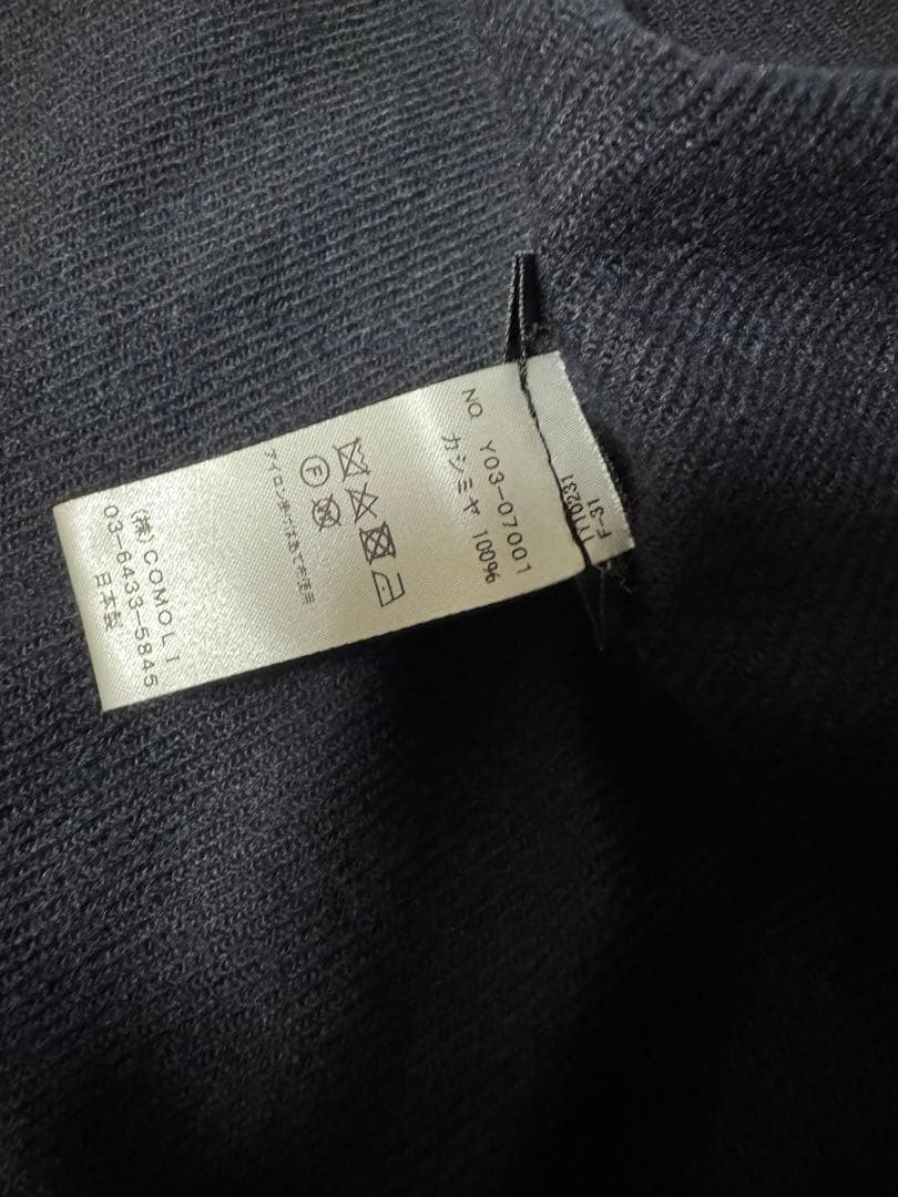 COMOLI 23AW カシミヤストール Navy