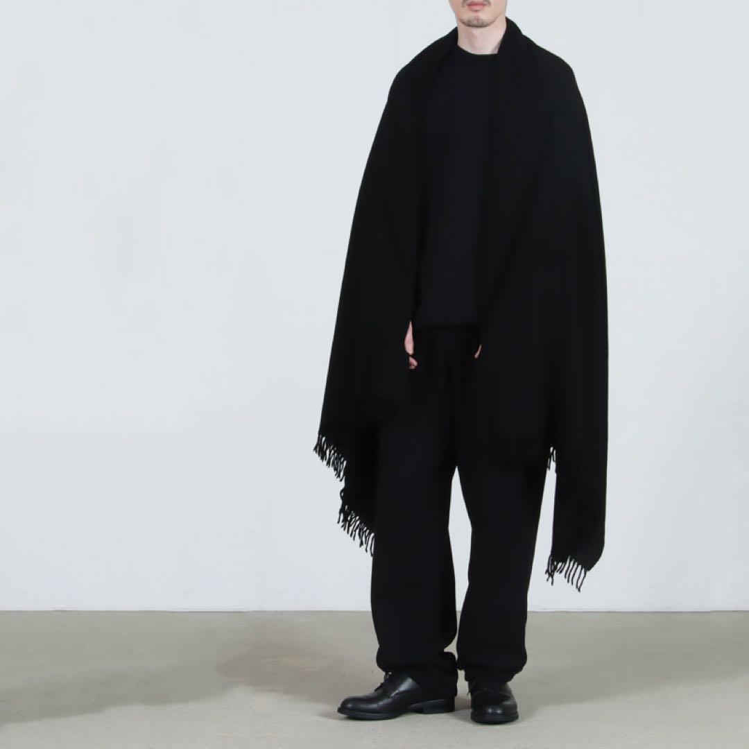 COMOLI 23AW カシミヤストール Navy