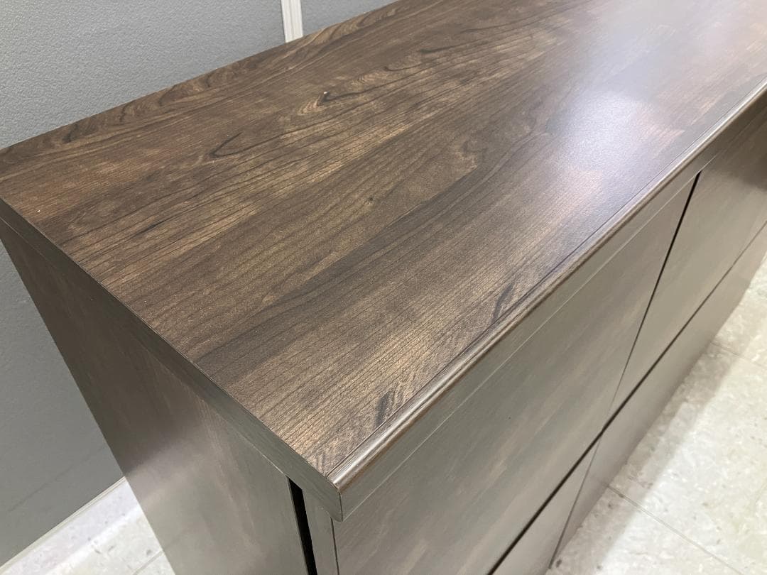 LOWYA サイドボード キャビネット ブラウン