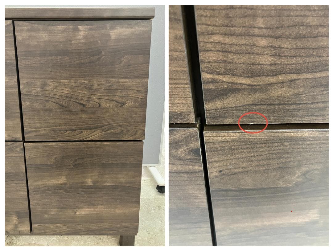 LOWYA サイドボード キャビネット ブラウン