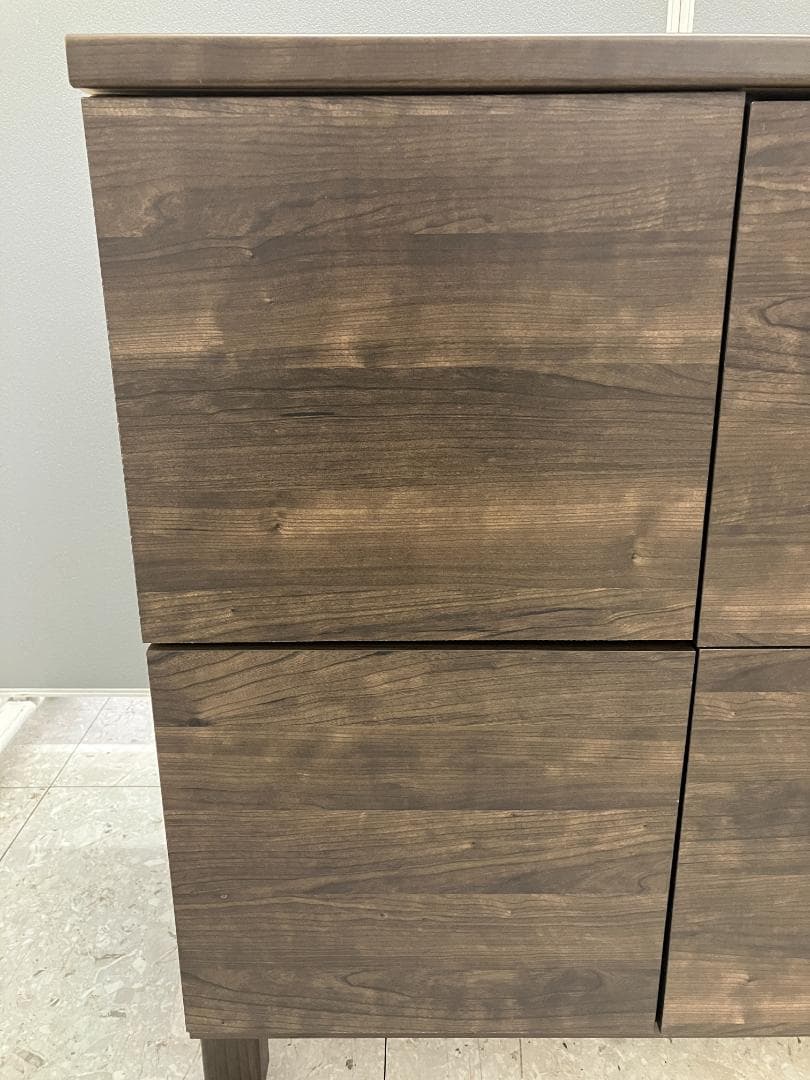 LOWYA サイドボード キャビネット ブラウン