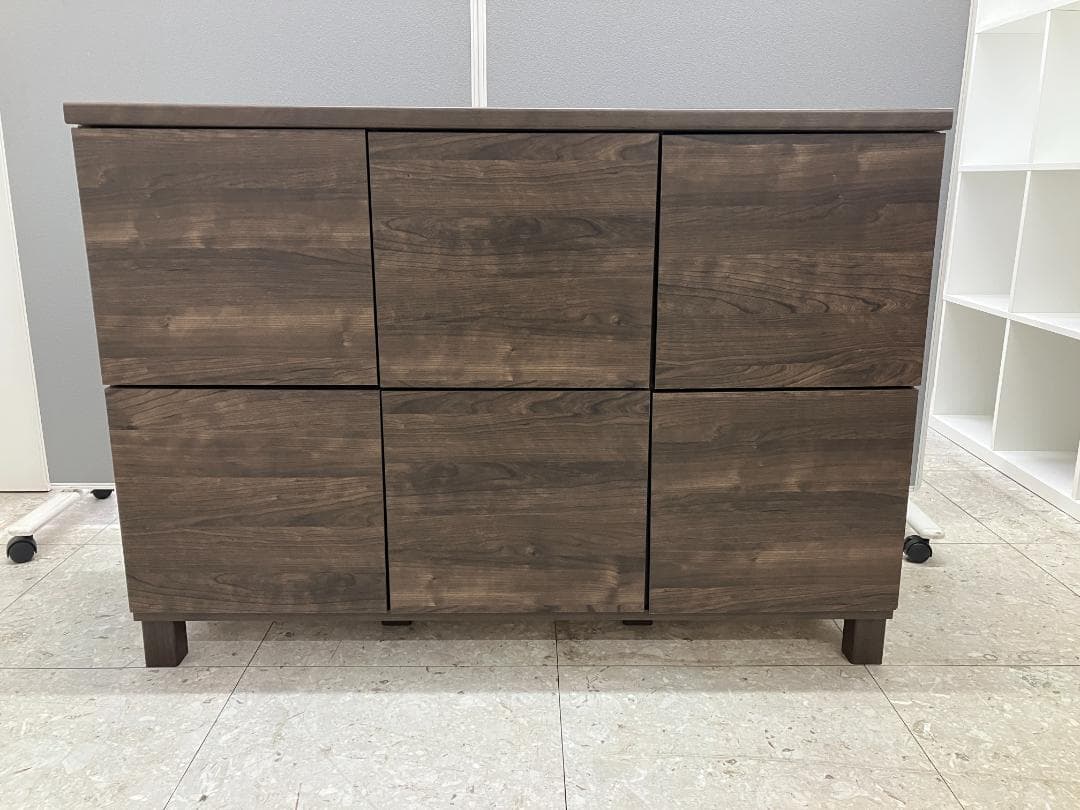 LOWYA サイドボード キャビネット ブラウン