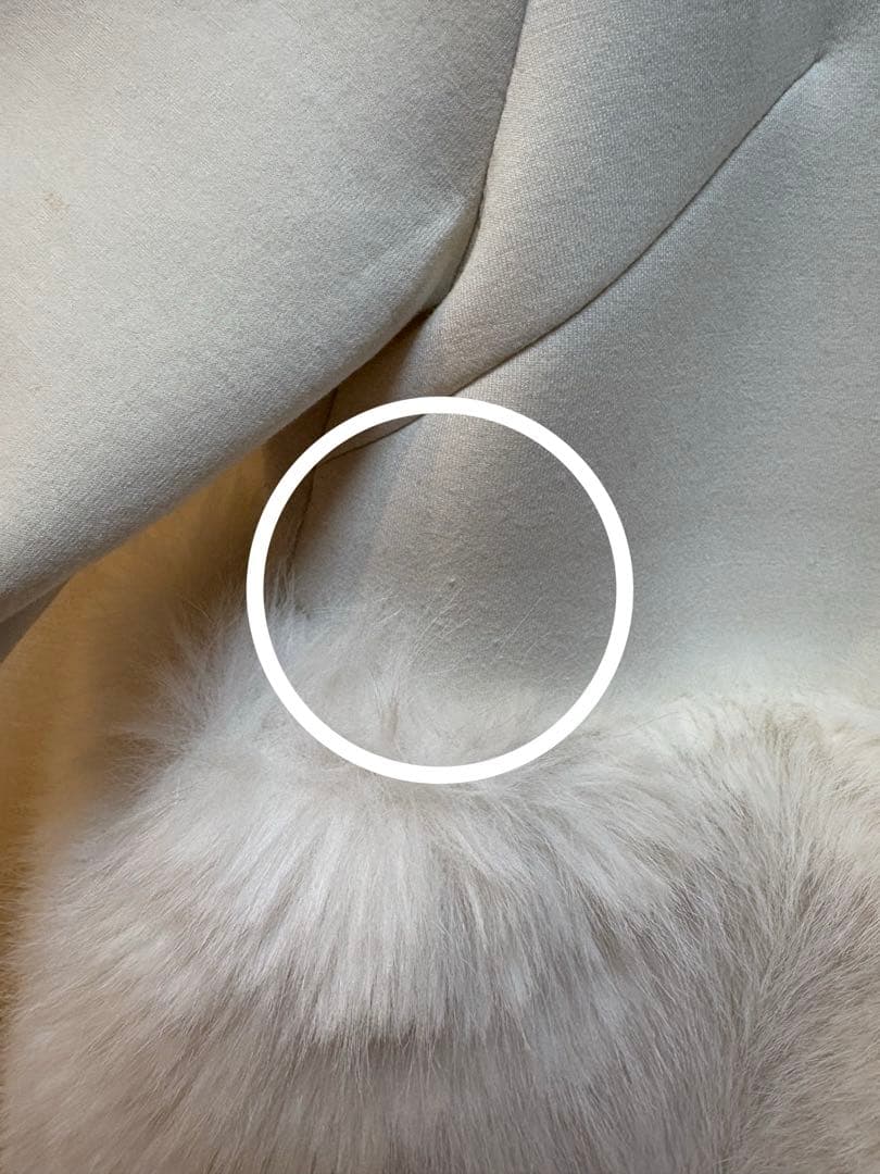 CELFORD セルフォード 裾ファーブルゾン オフホワイト 36