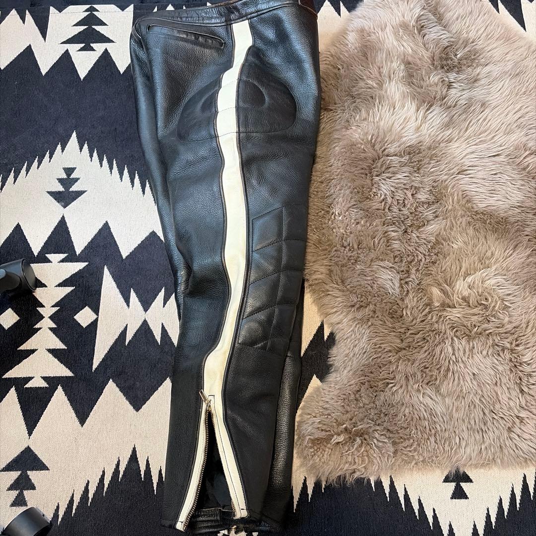 超希少　牛革 パッド付きパンツ 4SPEED