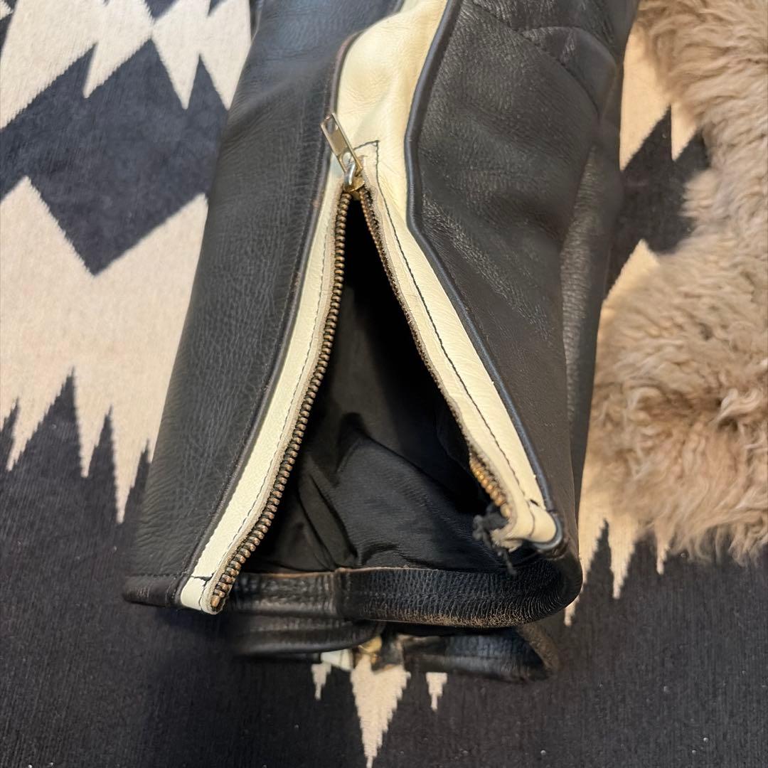 超希少　牛革 パッド付きパンツ 4SPEED