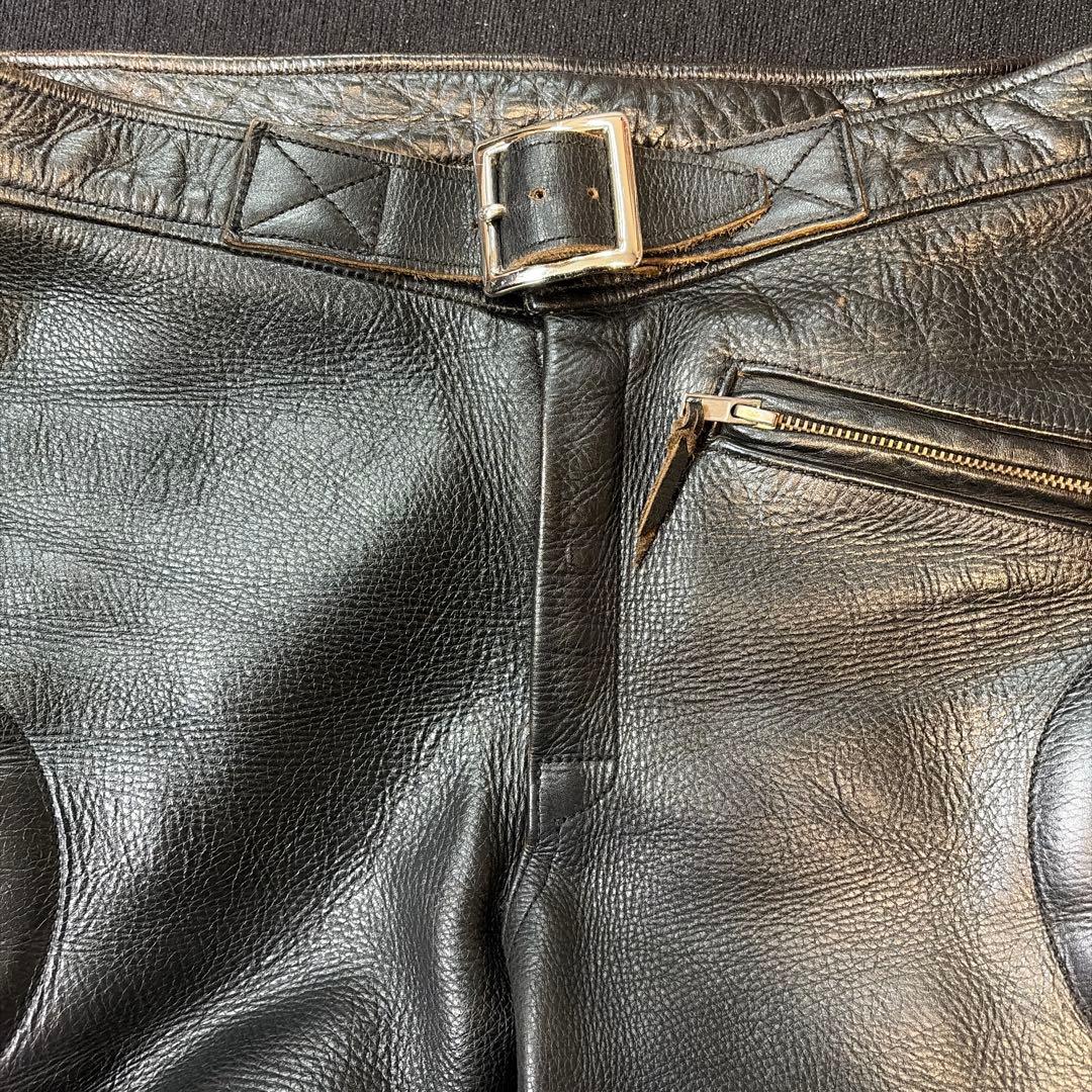 超希少　牛革 パッド付きパンツ 4SPEED