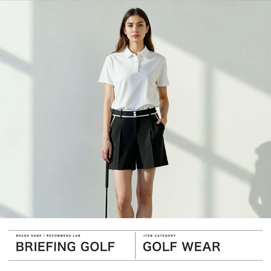 BRIEFING 黒のプリーツスカート L