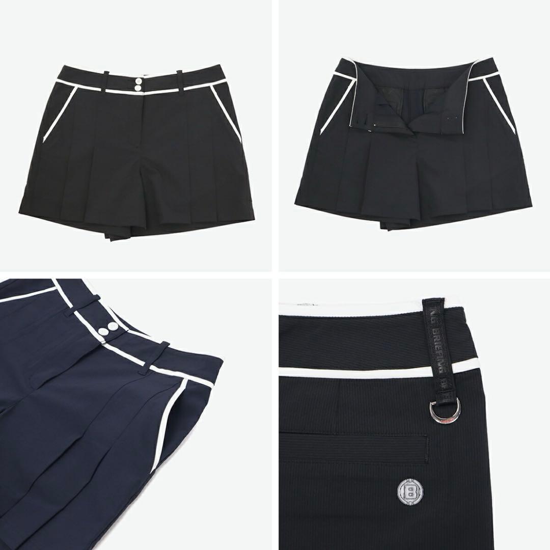 BRIEFING 黒のプリーツスカート L