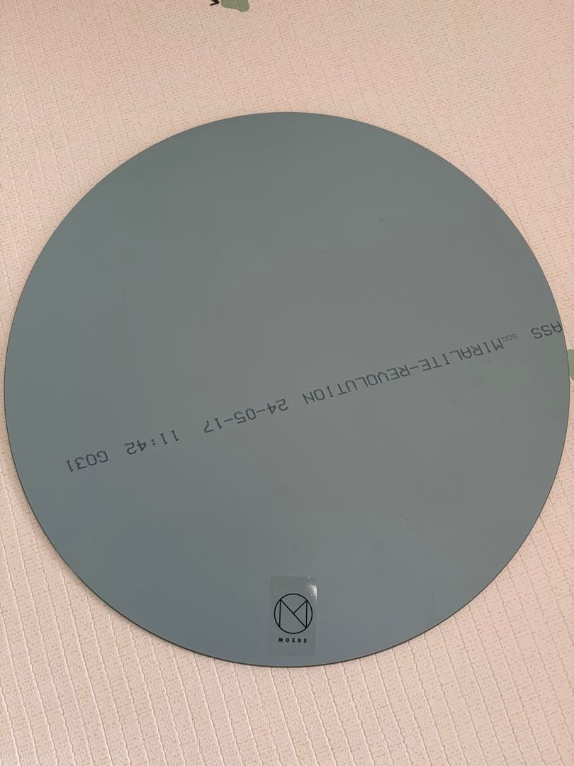 MOEBE ムーベ　ウォールミラー φ30cm ブラック