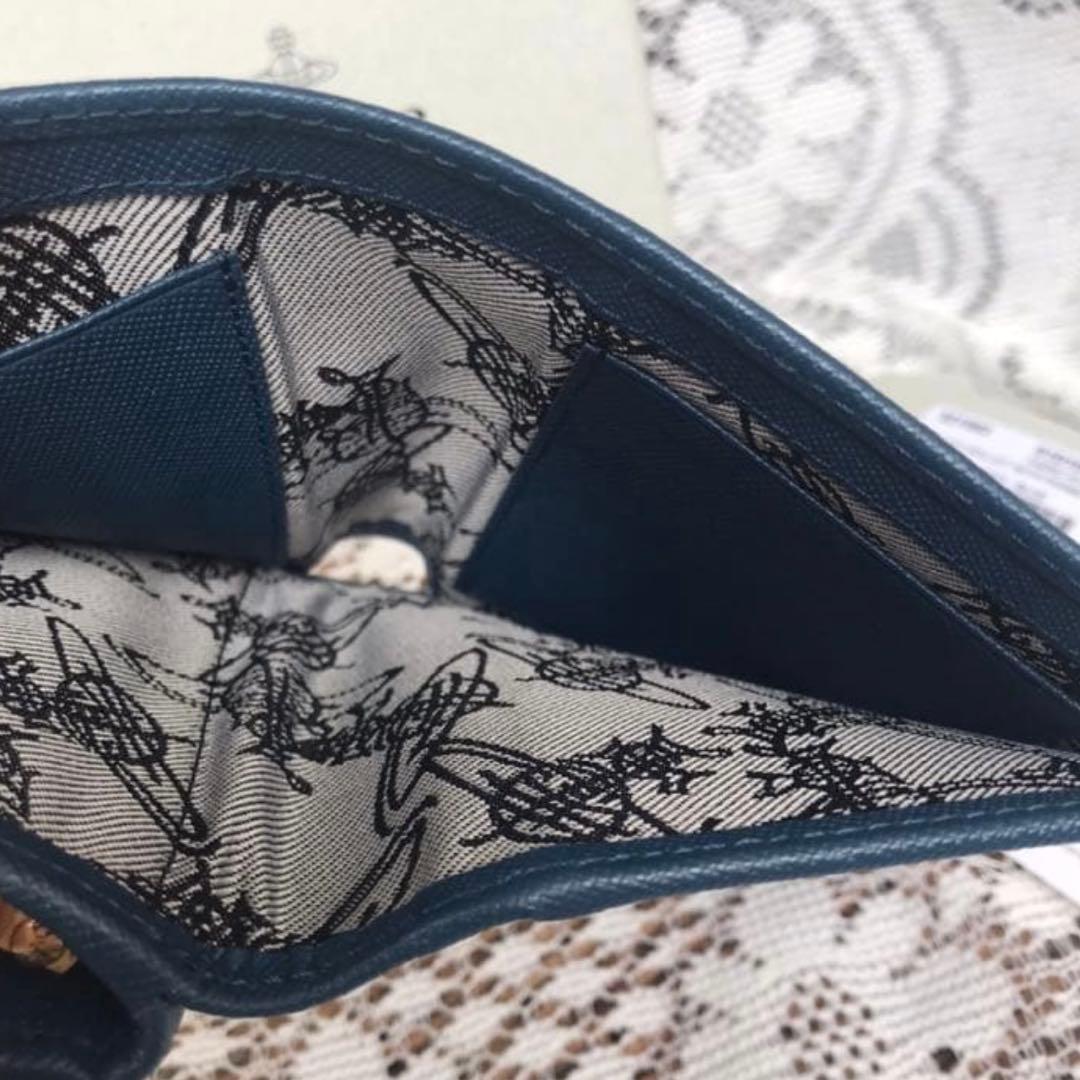 Vivienne Westwood ヴィヴィアン 二つ折り財布 ブルー