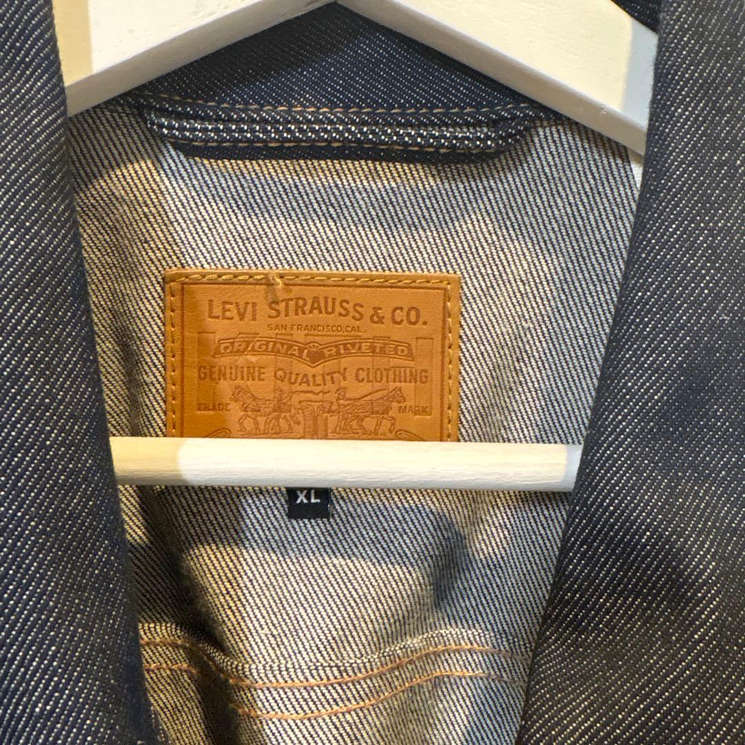 Levi's ✖︎Kith ダークブルー ジップアップデニムジャケット XL