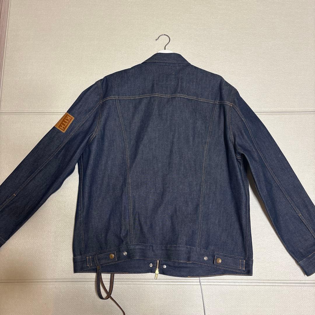 Levi's ✖︎Kith ダークブルー ジップアップデニムジャケット XL