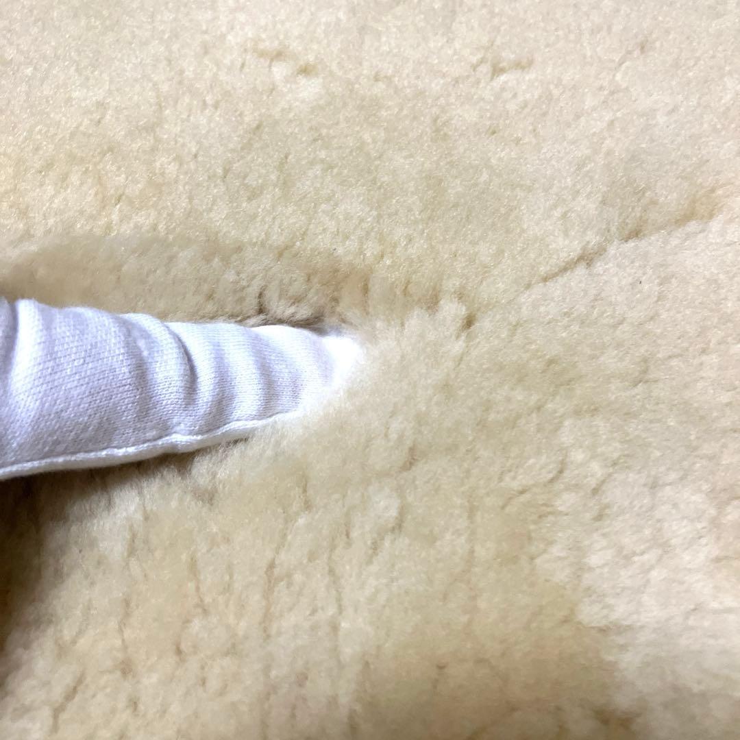 ムートンシーツ　敷パッド　ベッドパッド　シングルサイズ　天然ムートン