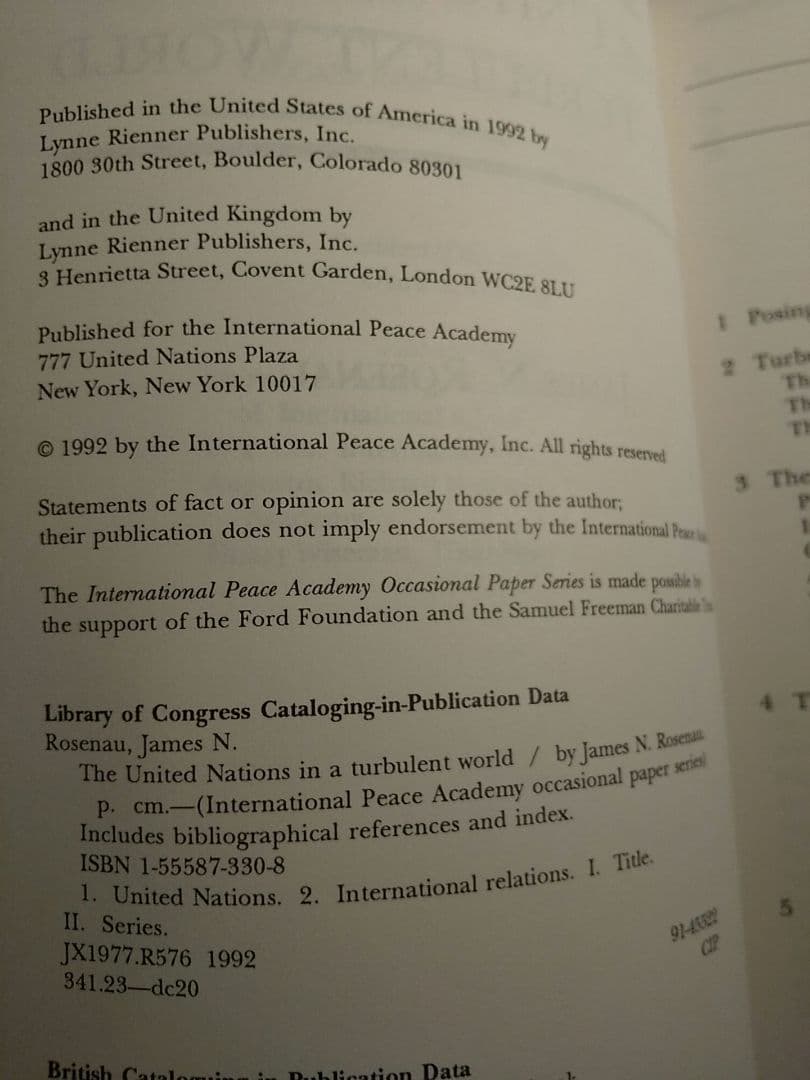 〈洋書〉激動の世界における国連