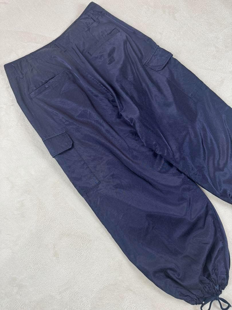ジャーナルスタンダードラックス　サテンカーゴパンツ　ネイビー　紺色