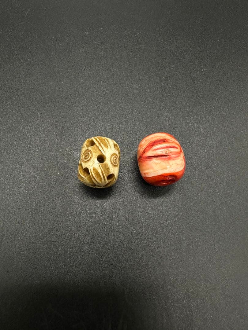 緒締　骨製と鶴天　骨董古美術