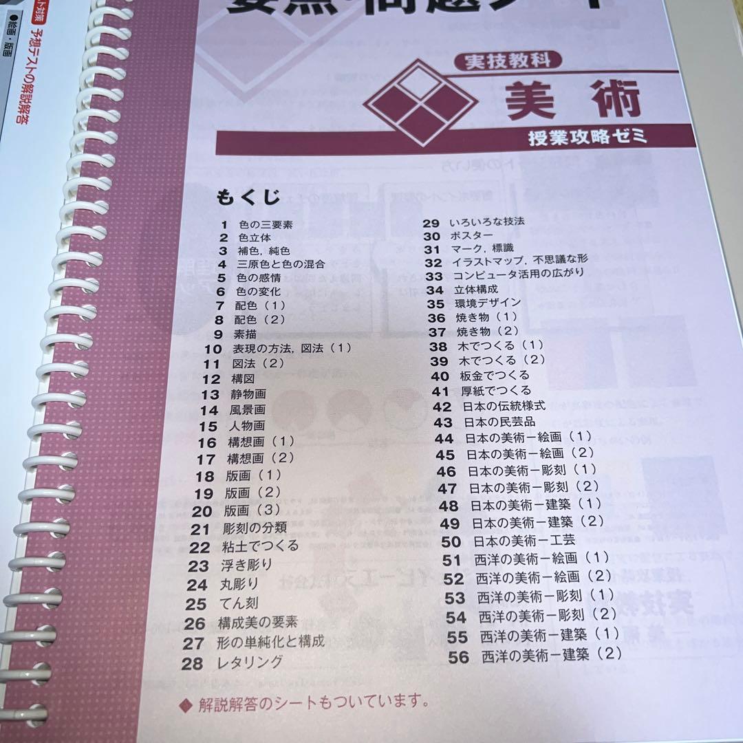 実技教科　保健体育　音楽　技術家庭　美術　問題集