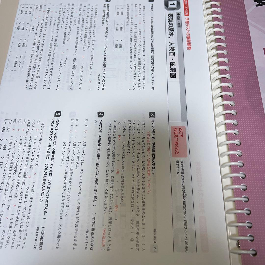 実技教科　保健体育　音楽　技術家庭　美術　問題集