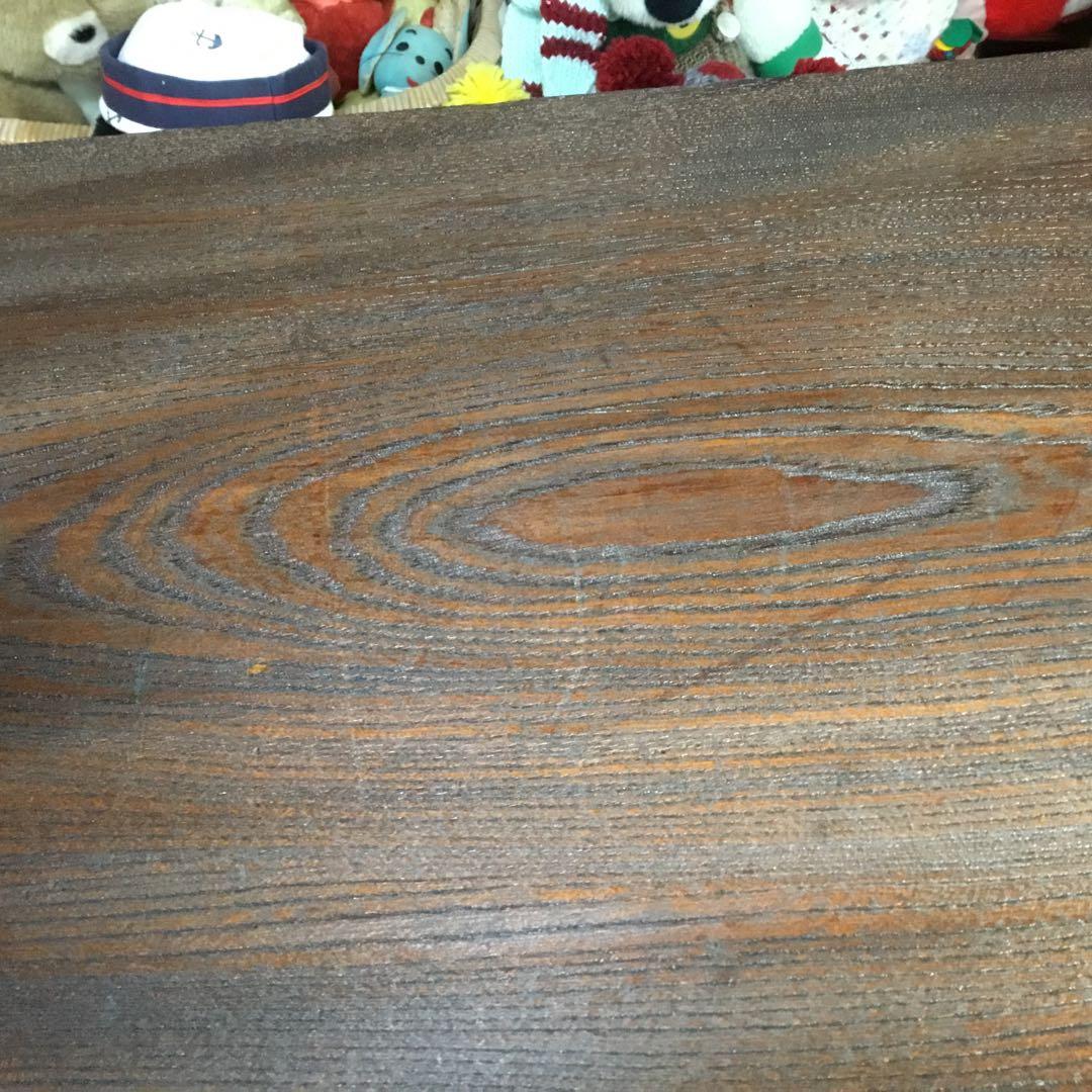 ※アンティーク※ SINGER足踏みミシン脚のテーブル　ケヤキ天板　アイアン