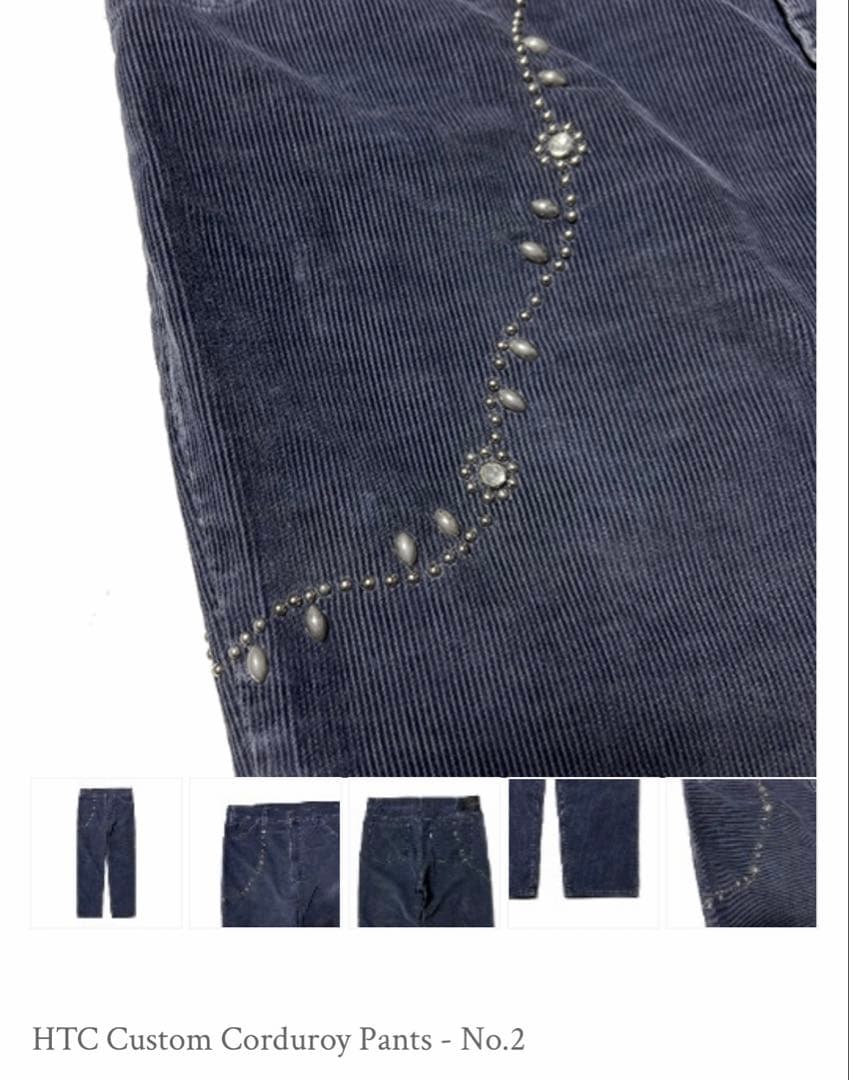 キムタク着　リーバイス×HTC コーデュロイパンツ　スタンダードカリフォルニア