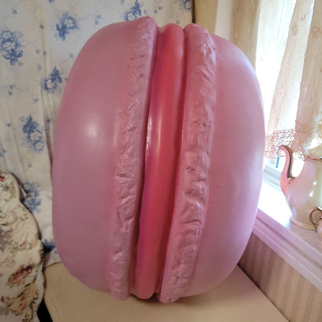 巨大マカロン型オブジェ　椅子　スツール　　公共施設展示使用品　キズ等あり