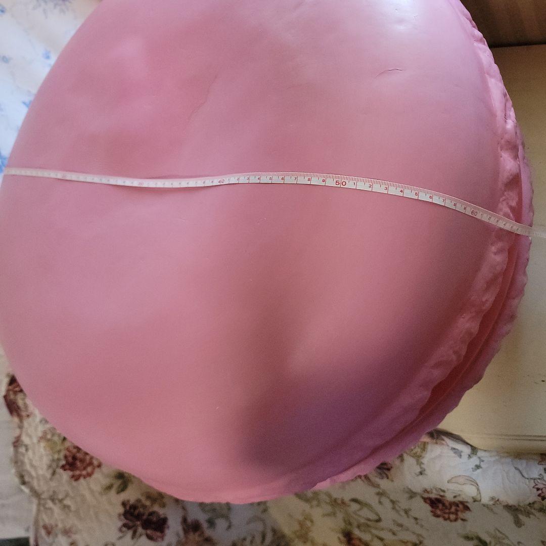 巨大マカロン型オブジェ　椅子　スツール　　公共施設展示使用品　キズ等あり