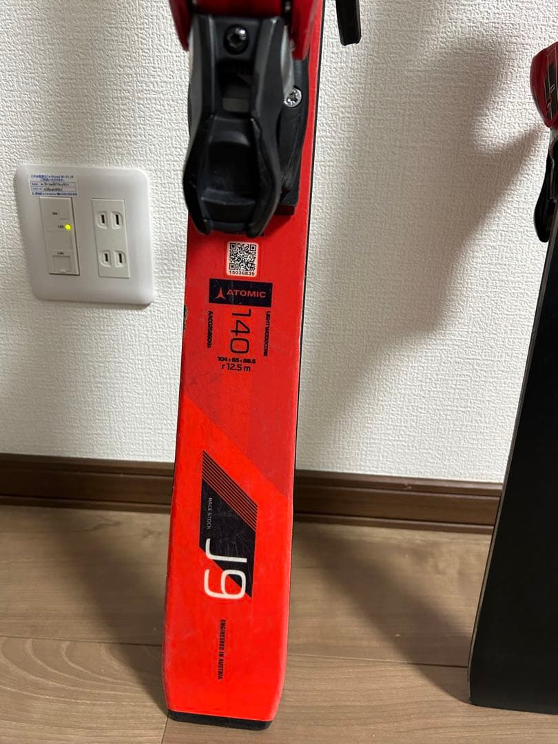 2020-21 ATOMIC スキー板 140cm レッドスターJ9