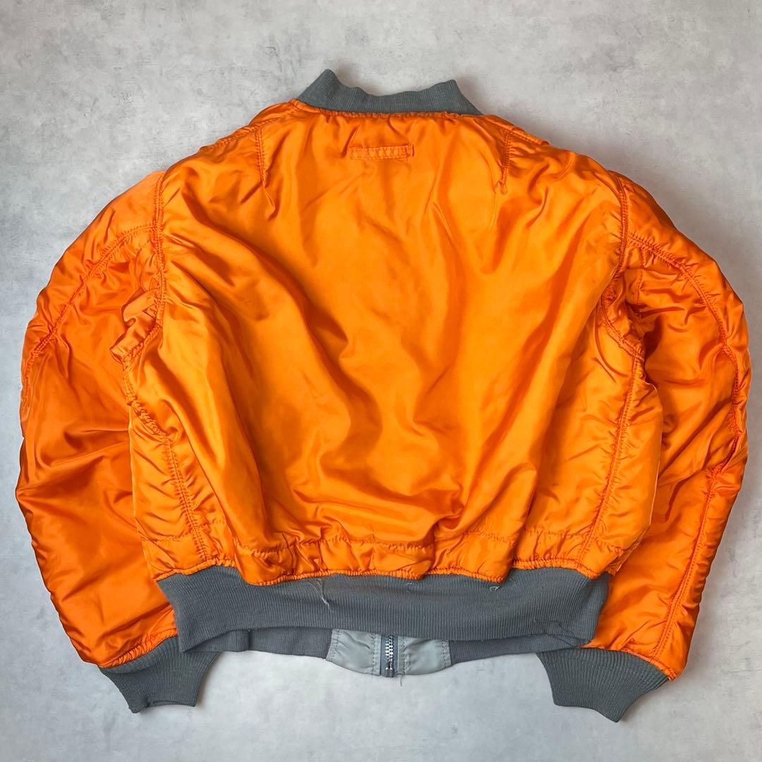 ALPHA INDUSTRIES フライトジャケット USA製 シルバー XL