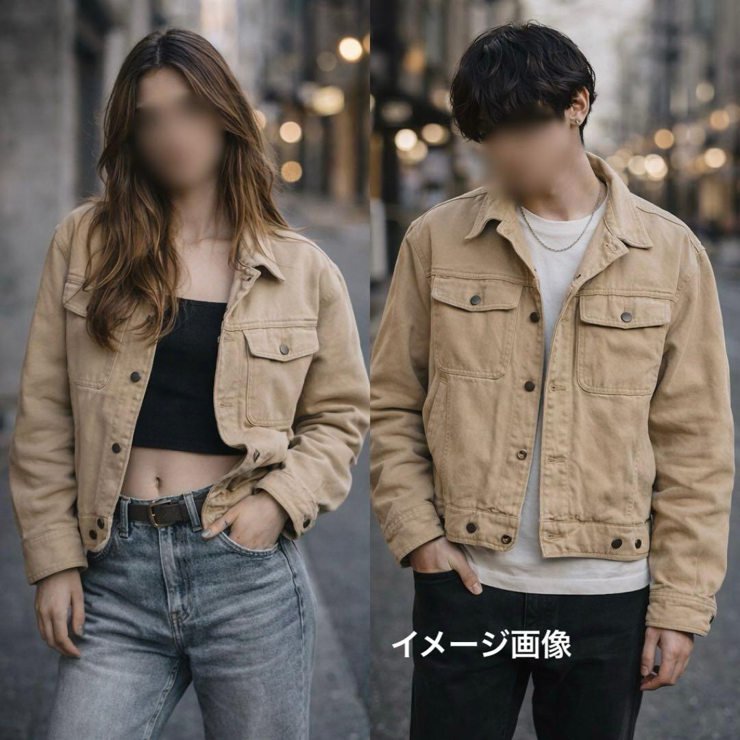 【希少】イタリア製 OAKS by FERRE ベージュ デニムジャケット短丈