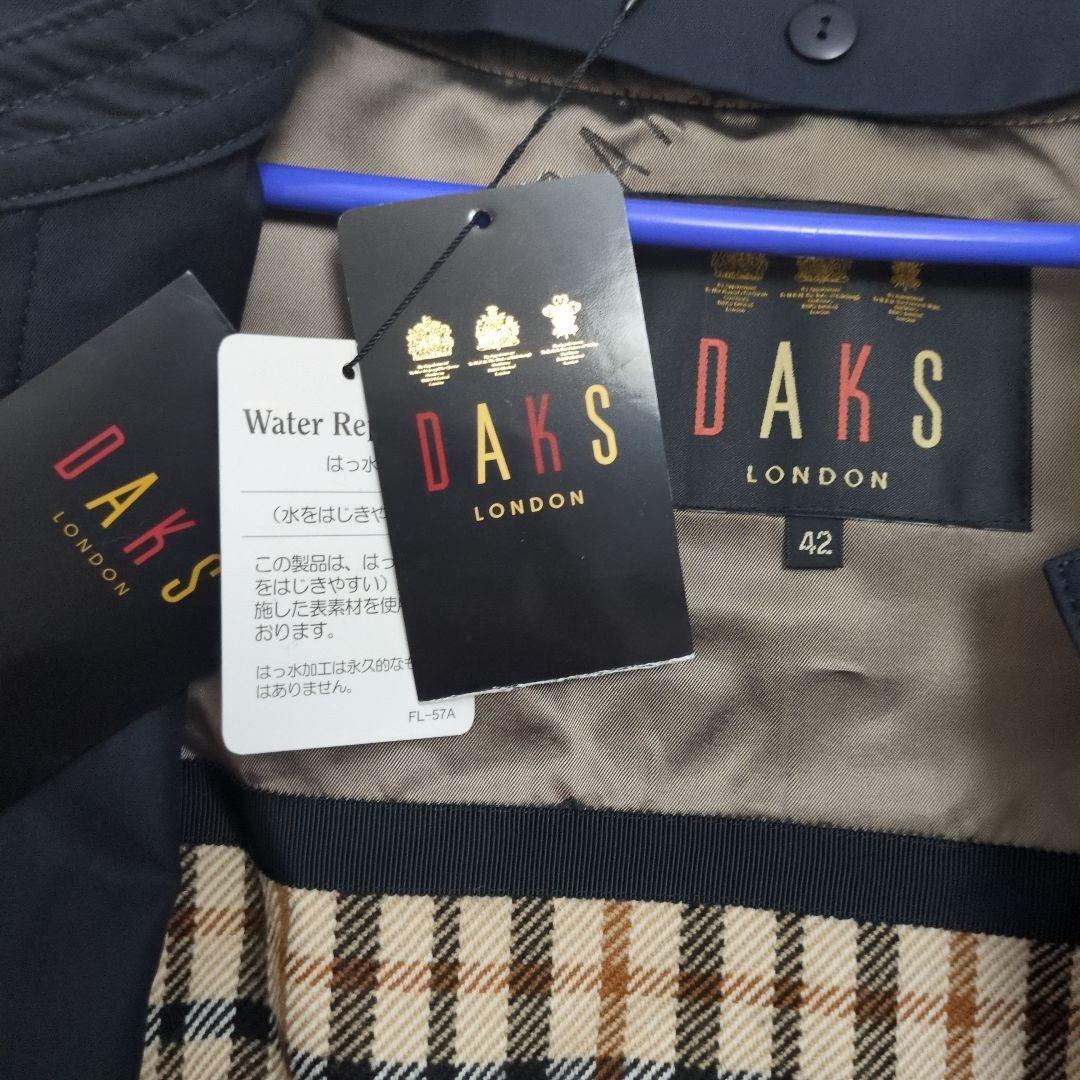 DAKS ショートトレンチコートネイビー　新品