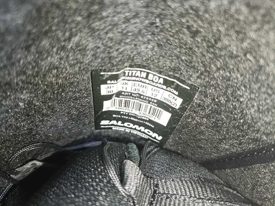 30cm■SALOMON TITAN BOA　 サロモン　 ボア